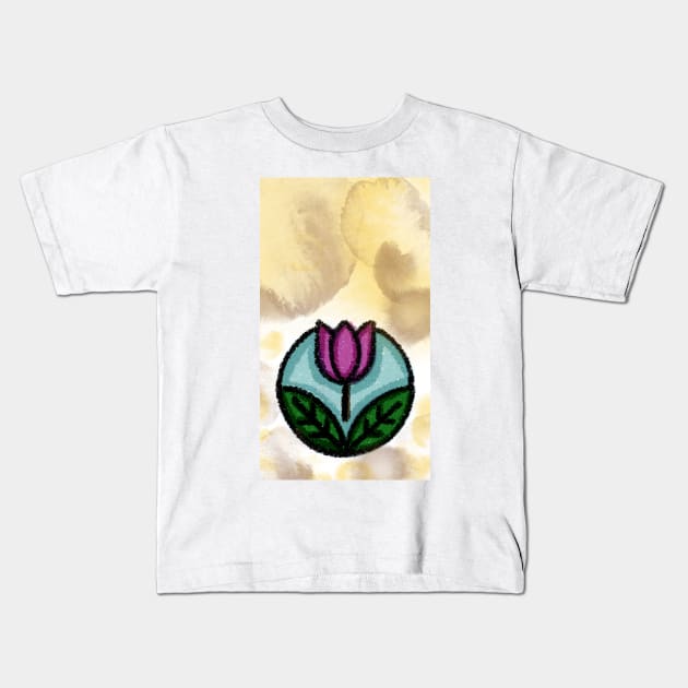 Lotus Flower Kids T-Shirt by neetaujla